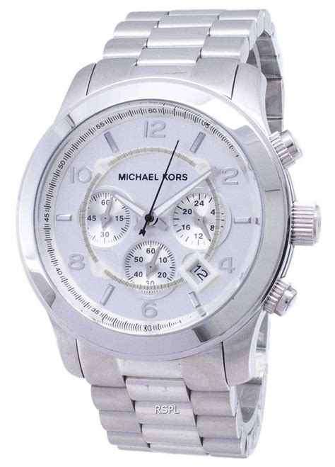 michael kors large silver watch|silver Michael Kors Watch men.